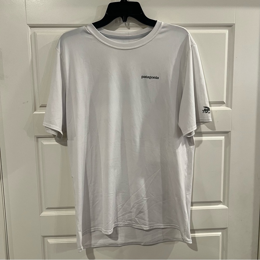Patagonia Men’s Boardshort Logo Capilene Silkweight T-Shirt Sz Medium
